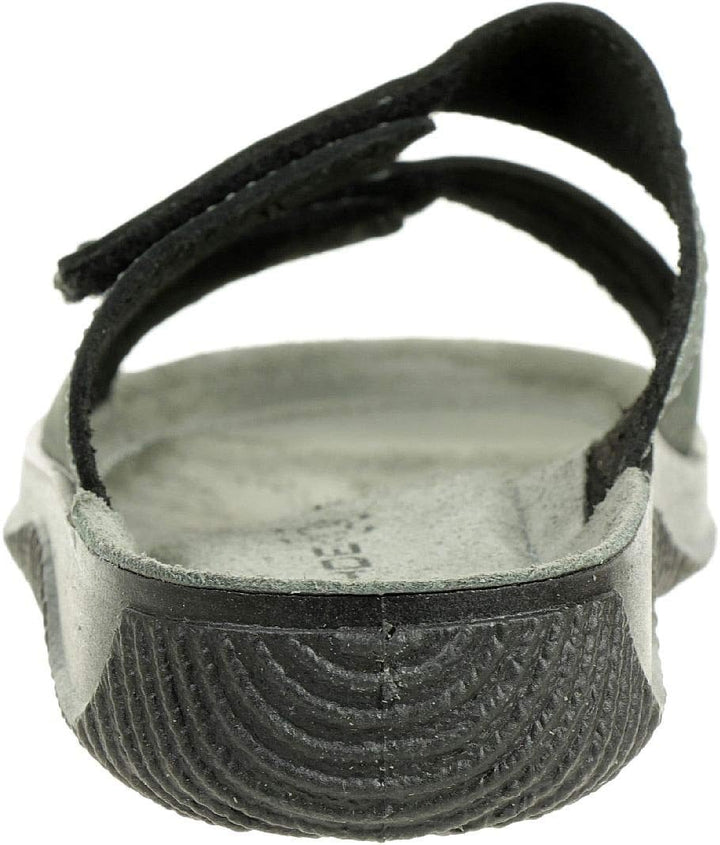 Rohde 1987 Soltau H Schuhe Sandalen Pantoletten Leder Clogs, Schwarz