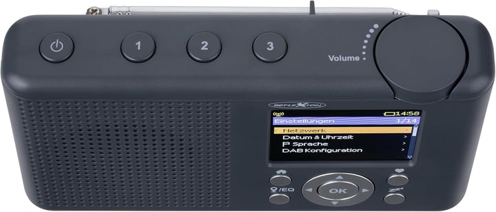 Reflexion TRA-23INT Tragbares DAB- und Internetradio mit Radio und Akku(UKW, DAB, DAB+, RDS, Farbdis