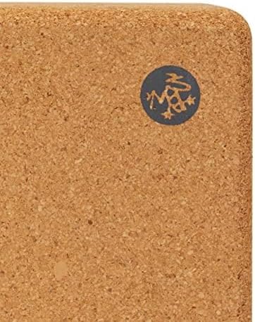 Manduka Lean Cork Block Yogablock 8.6” x 2.75” x 4.33” Kork, 8.6” x 2.75” x 4.33” Kork