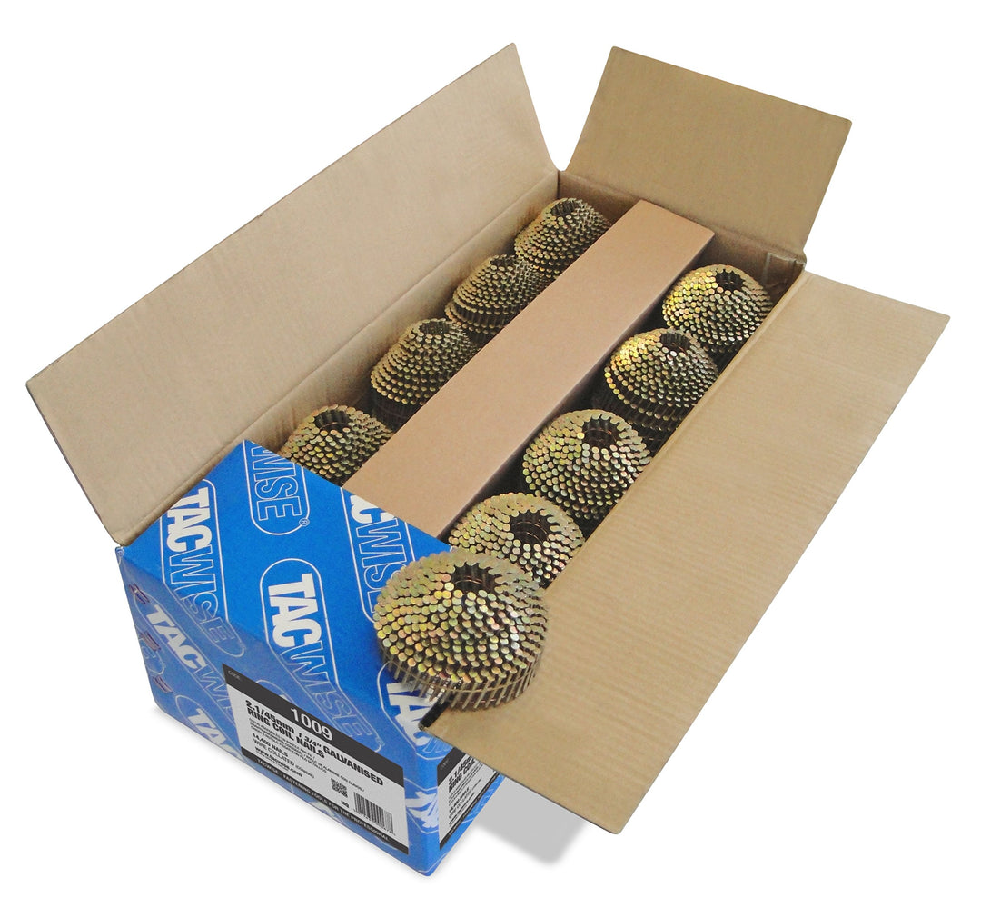 Tacwise 1009 2,1/45mm verzinkte abgerundete kugelförmige Nägelspulering
