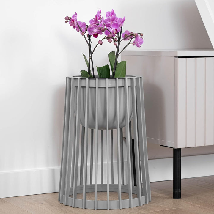 KADAX Blumentopfständer Aytre, Blumenständer aus Kunststoff, Pflanzenständer, Pflanzentisch, Blument