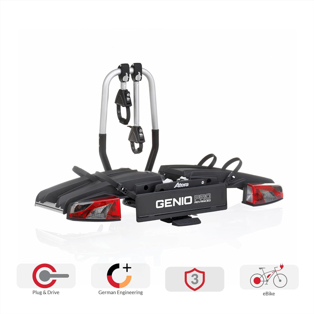 Atera 022780 Fahrradträger Genio Pro Advanced, Universal-Radträger, Kupplungsträger, Aluminium, für
