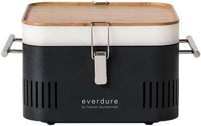 everdure by heston blumenthal Holzkohlegrill CUBE I mobiler Outdoor-Grill I tragbarer Gourmet-Grill