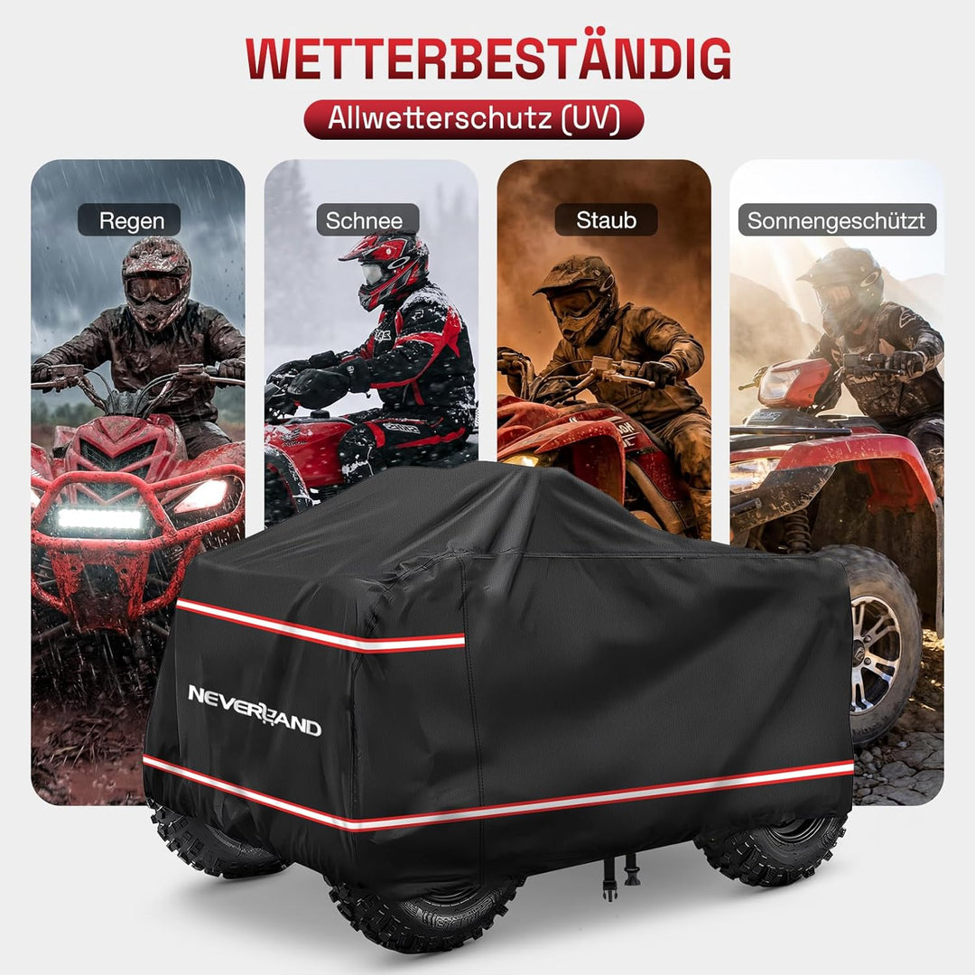 NEVERLAND XXXL Quad ATV Abdeckplane - Quad ATV Fahrzeug Abdeckung Schutz Cover Abdeckung Phosphoresz