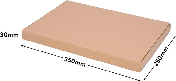 250 Faltschachteln Braun | 350 x 250 x 30mm - WP XS | Versandkarton DHL Karton Hermes DPD GLS Verpac