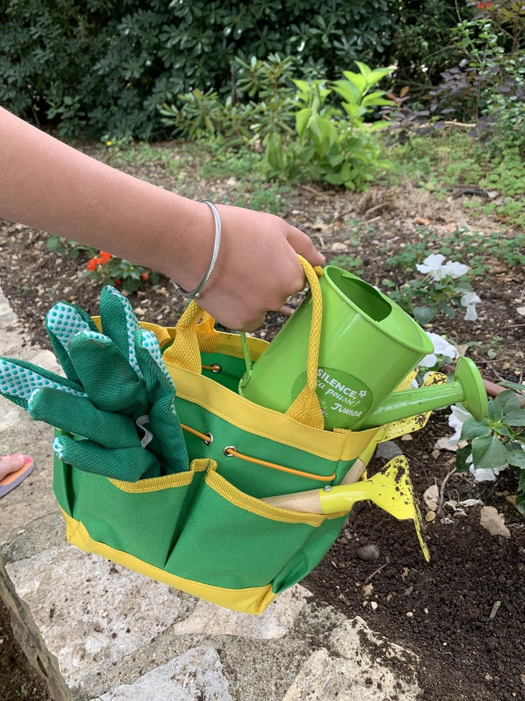 Gartenwerkzeugtasche 6-teilig - Stille wächst es - 170629SP - Metall - Garten - Natur - Pflanze - Bl