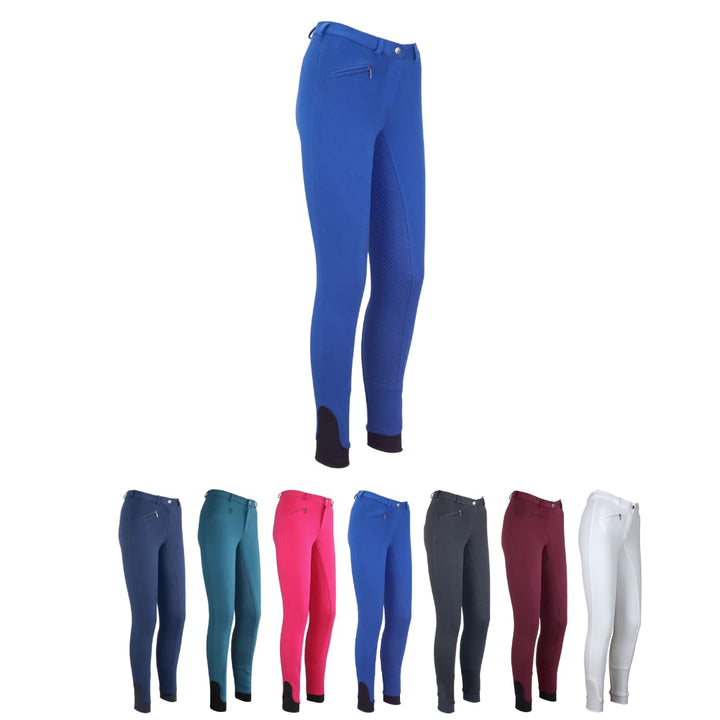 RL24 - Kinder-Reithose Flex Basicline | Vollbesatz-Reitleggings für Mädchen & Jungen | hautfreundlic