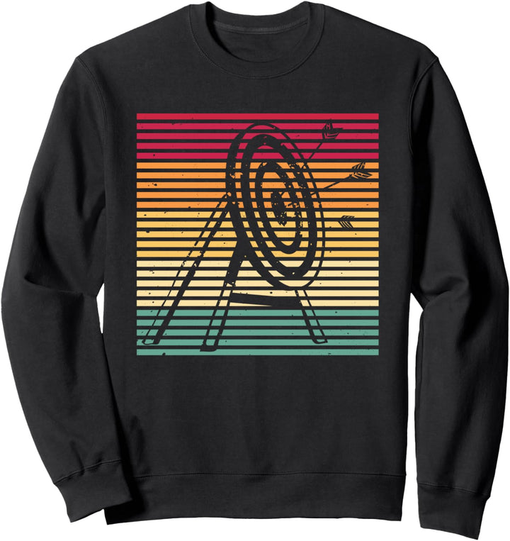 Retro Bogenschütze Bogensport Pfeil - Vintage Bogenschiessen Sweatshirt