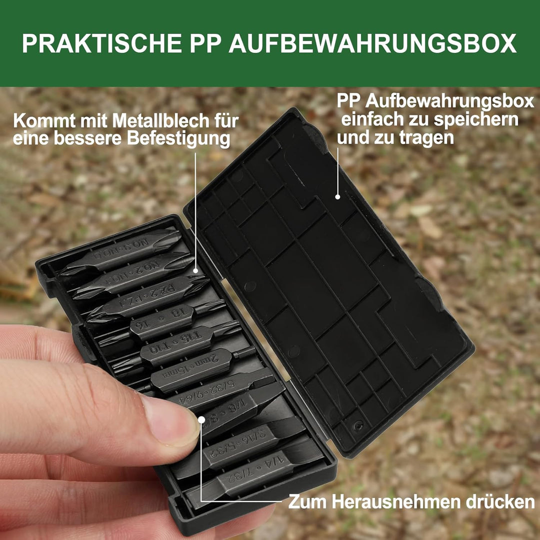 NexTool Bit-Set, 10 doppelendige Schraubendreher-Bits für Multi-Tools,Pocket Tool E1 und Flaggschiff