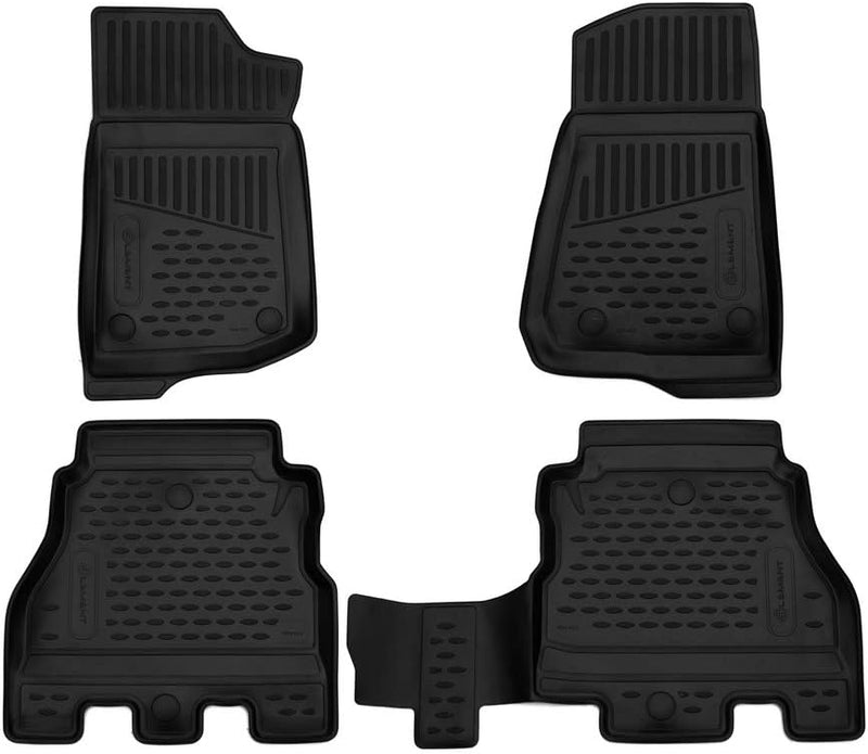 Element Passgenaue Premium Antirutsch Gummi Fussmatten - Jeep Wrangler, (USA)