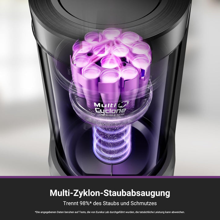 Eureka E20 Plus Staubsaugroboter mit 8000 Pa Saugkraft und selbstentleerender Station, Anti-Wickel-F