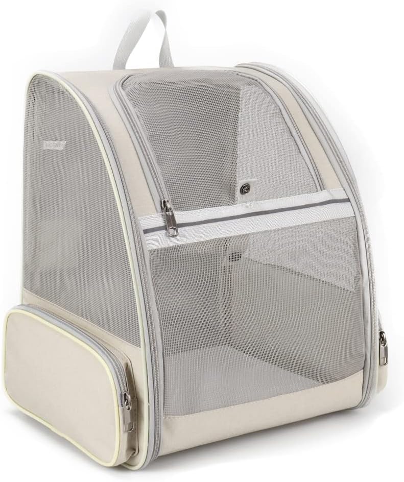 Haustiere Rucksack Transporttasche für Hunde Katzen 7.5kg, Grosse Tragbare Katzenrucksack Hunderucks