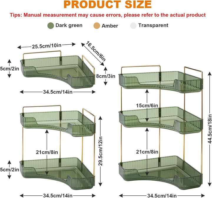 SHANNA Eckiger Make Up Kosmetik Organizer: Verstellbarer Organizer mit Grosser Kapazität, für Lippen