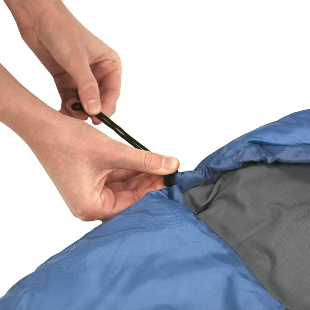 outdoorer Kinderschlafsack Dream Express - Deckenschlafsack für Kinder, mit Baumwolle gefüttert Blau