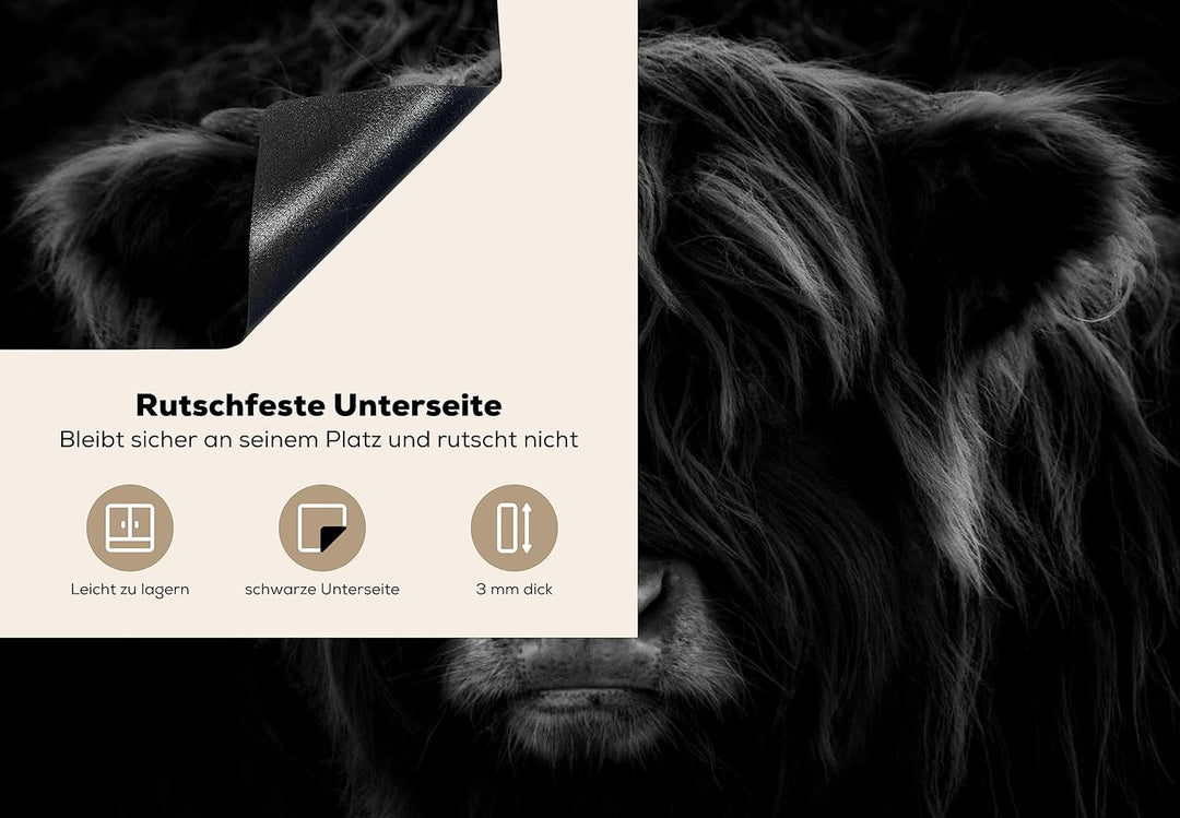 Herdabdeckplatte Einteilig Küche Herdabdeckung Induktionsfeld Ceranfeld Herdabdeckplatten Vinyl Matt