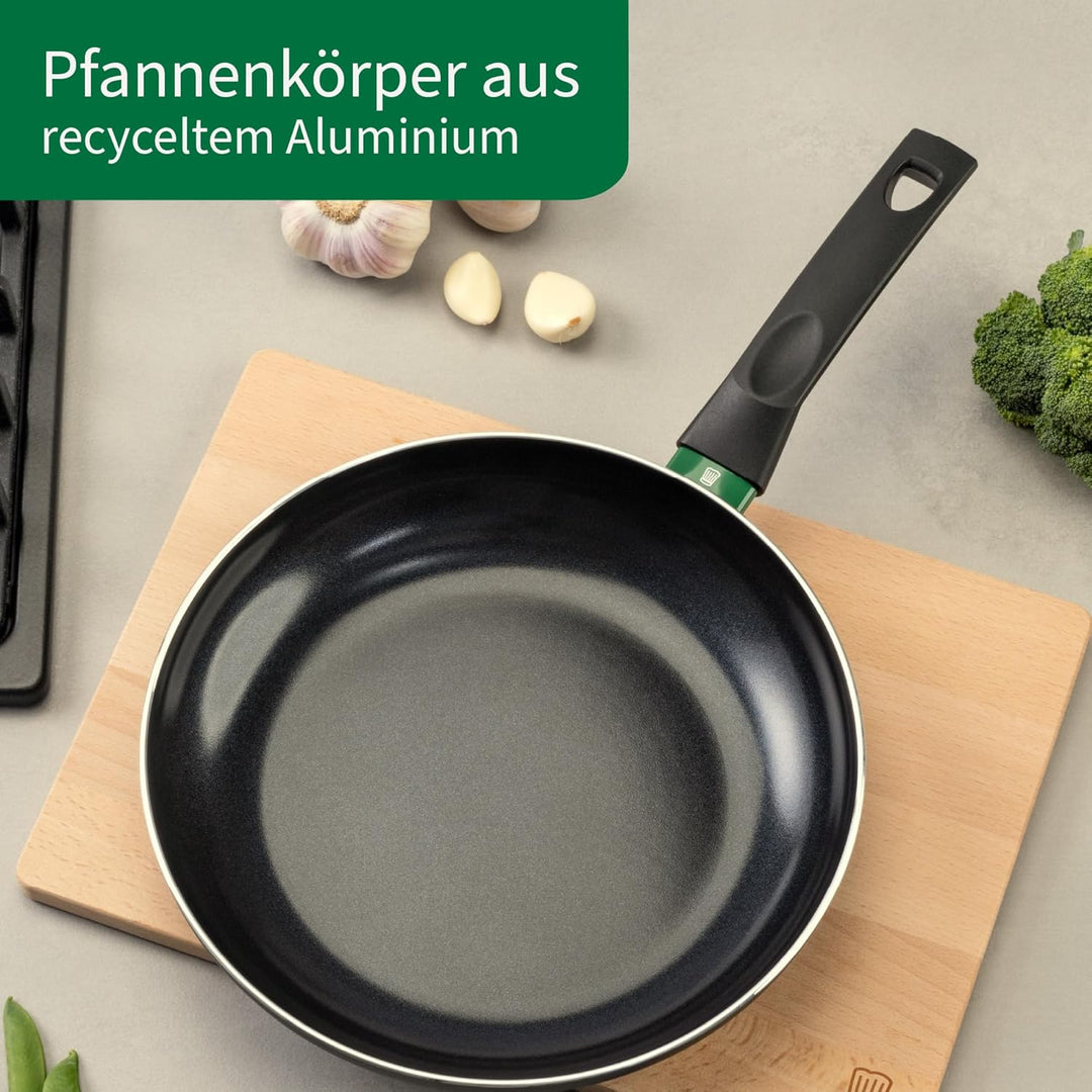 FACKELMANN Chefkoch Aluminium-Pfanne Ø28 cm Bielefeld mit Keramik-Antihaft-Beschichtung – Bratpfanne
