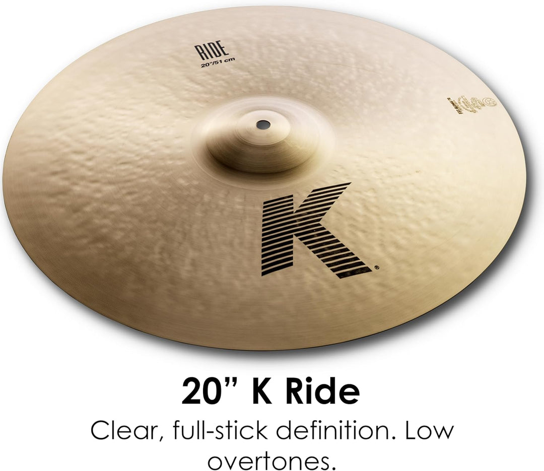 Zildjian K Zildjian Series Cymbal Box Set - 14" Hi-Hats, 16"/18" Thin Crash, 20" Ride K Series K Pac