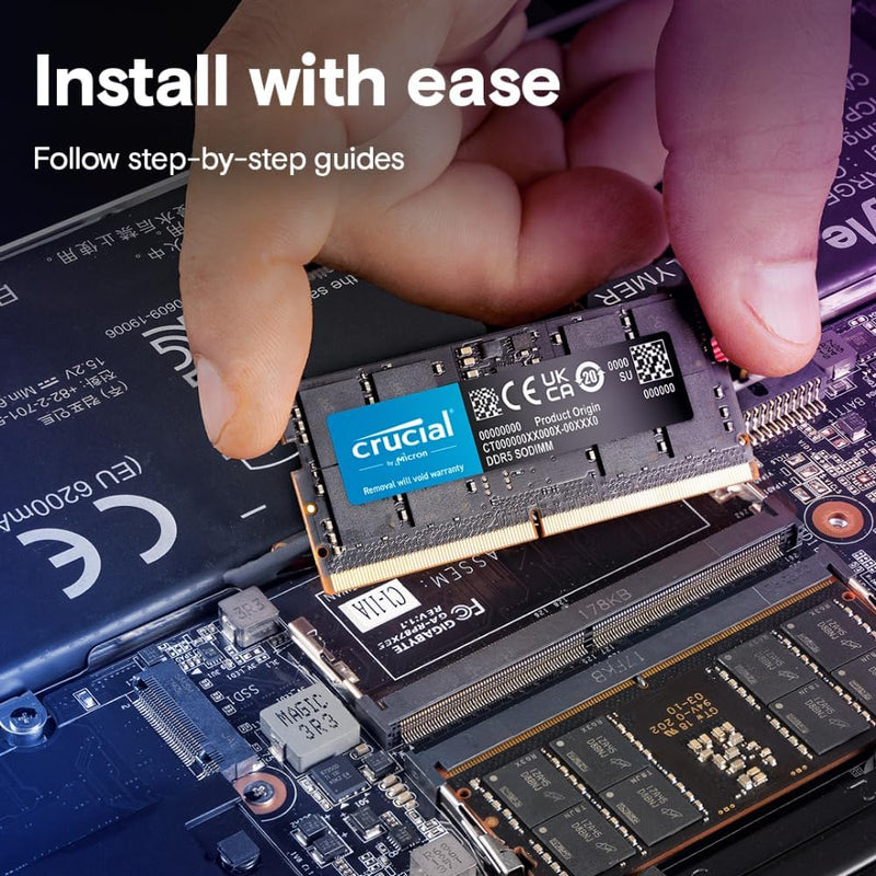 Crucial RAM 16GB DDR5 4800MHz CL40 Laptop-Speicher CT16G48C40S5 16GB 4800MHz