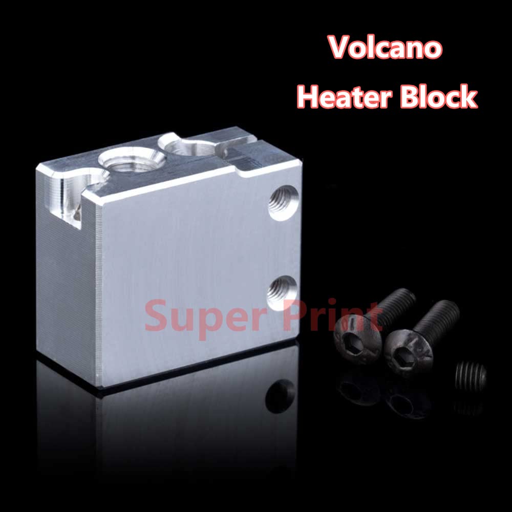 Super Print 2PCS Volcano Heizblock Heater Block Precision Aluminum with Silicone Sock For Volcano Ho