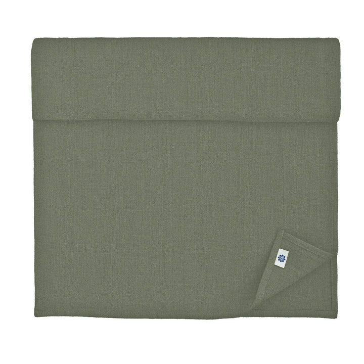 Linen &amp; Cotton Tischläufer Stoff Tischband Tischdeko Hygge 100% Leinen, Grau (40 x 350 cm) Lang Läuf