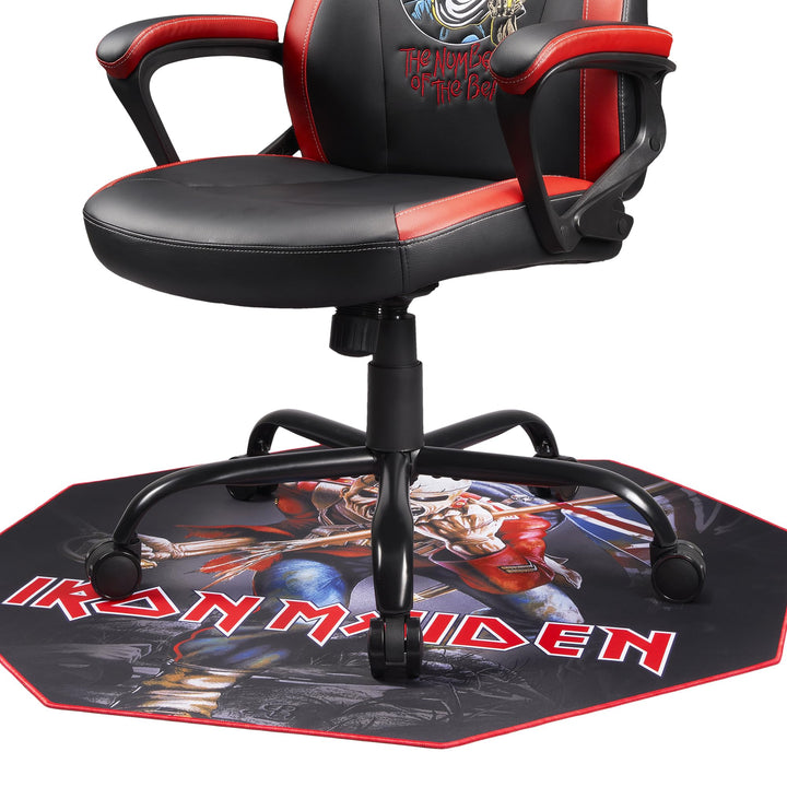 Iron Maiden – rutschfeste Gamer-Bodenmatte für Gaming und Bürostuhl