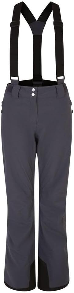 Dare 2b Damen Skihose Womens Diminish Waterproof Ski Salopettes Pants 38 Ebony Grey, 38 Ebony Grey
