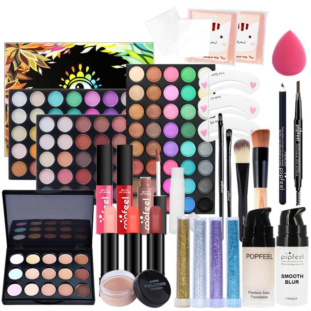 BrilliantDay Mehrzweck Make-up-Set All-in-One Make-up-Geschenkset Kosmetik-Palette Starter Kit Lipgl