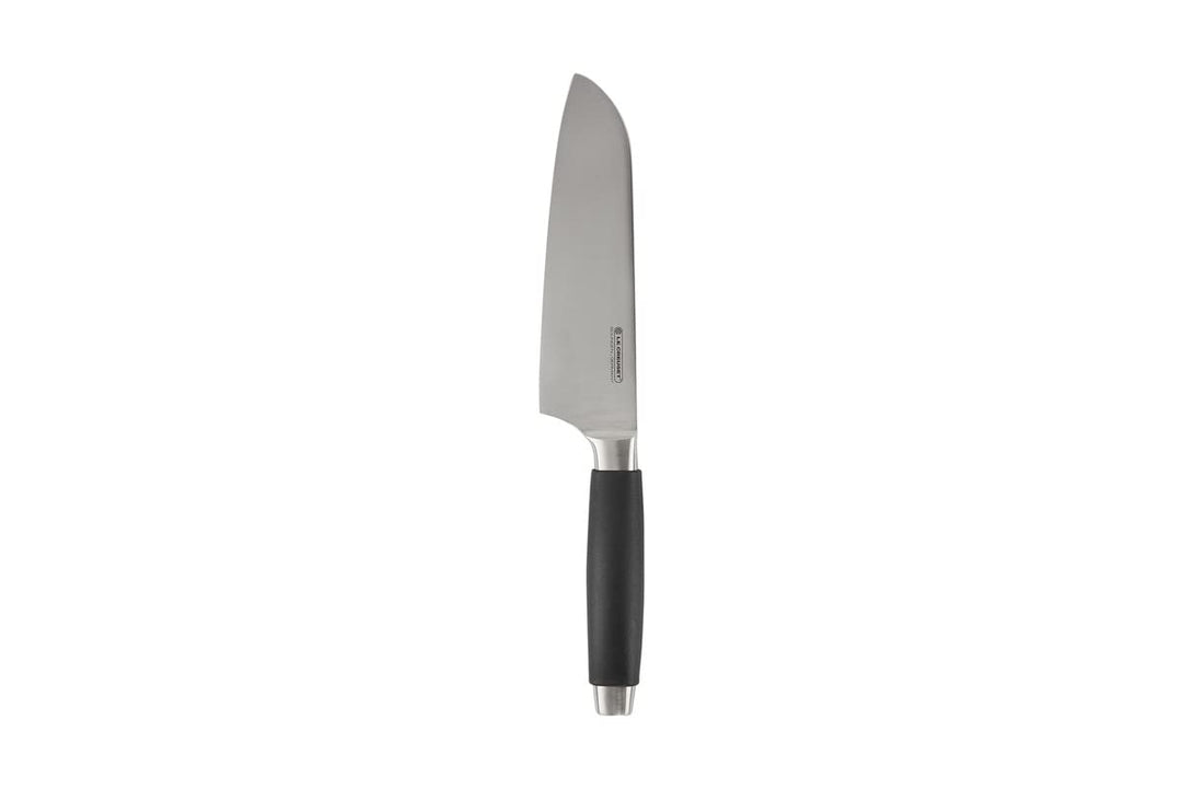 Le Creuset Santoku Messer, 18 cm 18/8 Edelstahlklinge mit glattem Schliff, Kunststoffgriff, Rostfrei