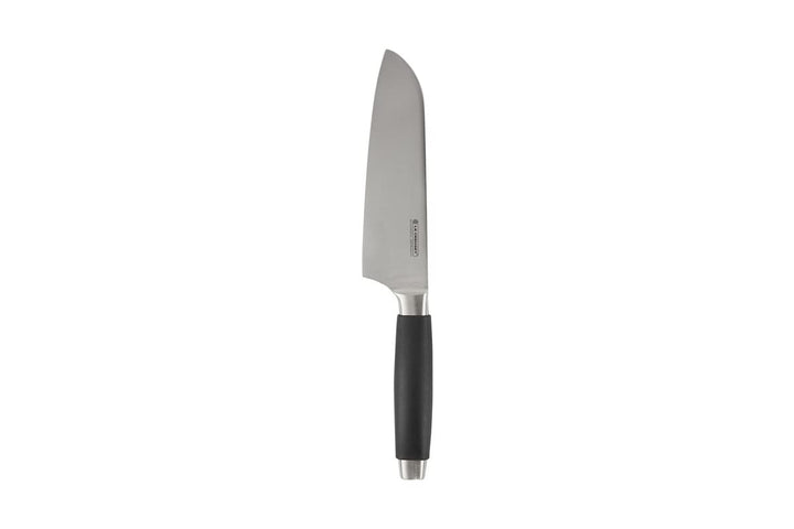 Le Creuset Santoku Messer, 18 cm 18/8 Edelstahlklinge mit glattem Schliff, Kunststoffgriff, Rostfrei