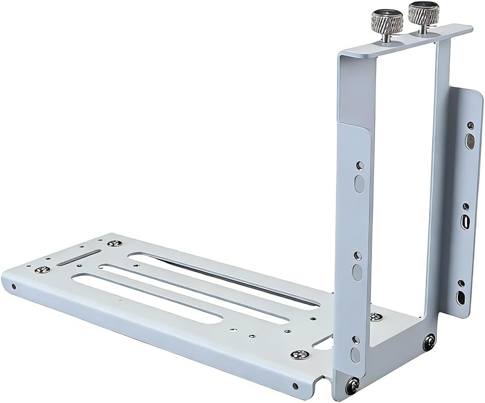 Vertikaler GPU-Ständer aus Metall, Halterung für Grafikkarten im PC-Gehäuse (Weiss)