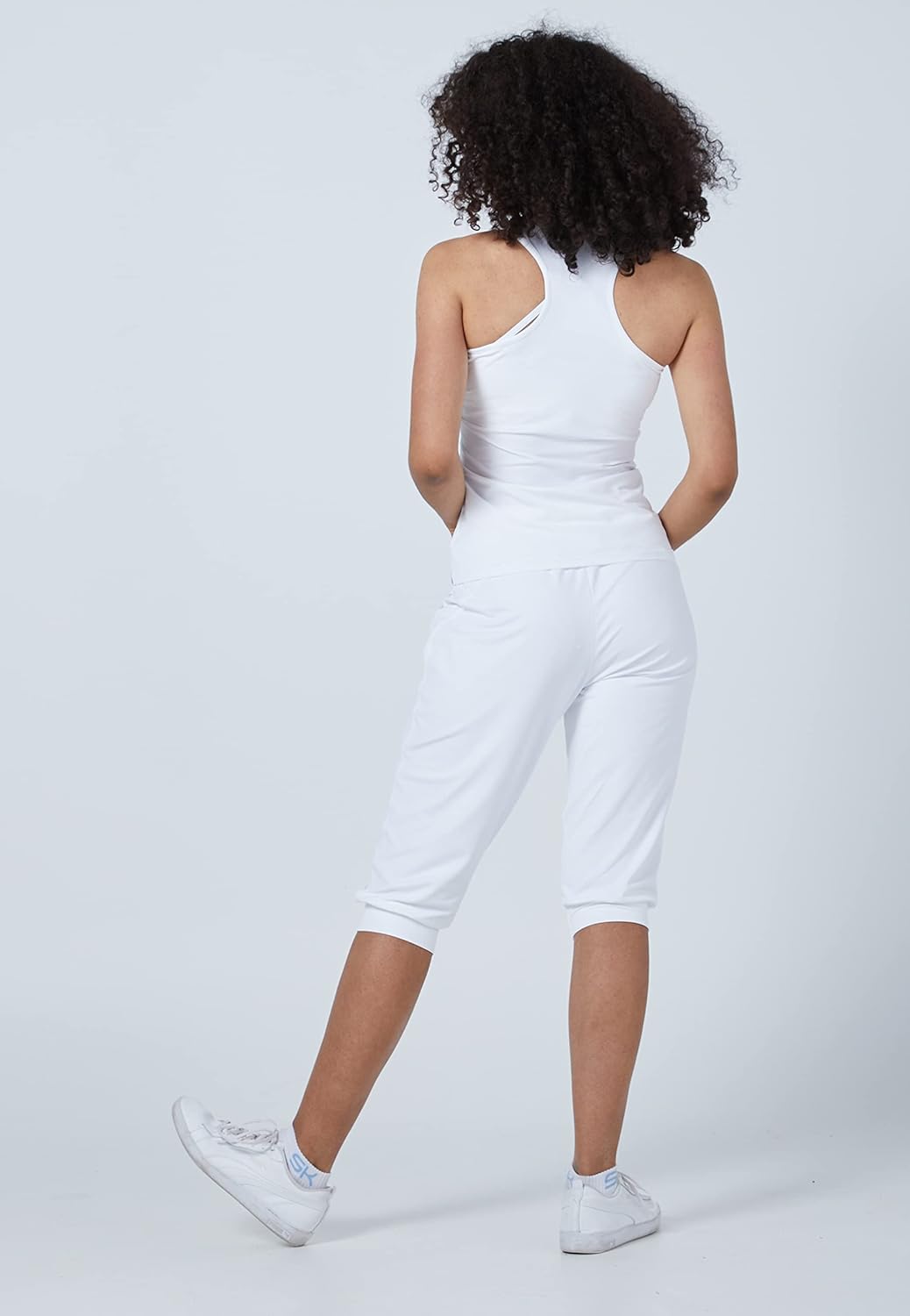 Sportkind Mädchen & Damen Tennis, Fitness, Sport V-Neck Tank Top Racerback, atmungsaktiv, UV-Schutz