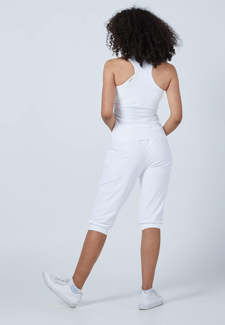 Sportkind Mädchen & Damen Tennis, Fitness, Sport V-Neck Tank Top Racerback, atmungsaktiv, UV-Schutz