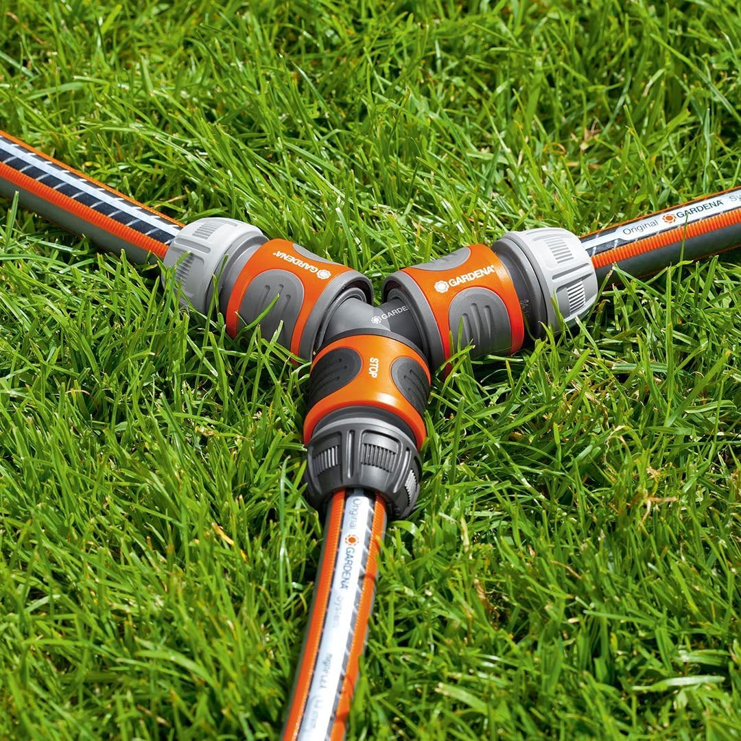 Gardena Abzweig-Satz für 13 mm (1/2 Zoll)- und 15 mm (5/8 Zoll)-Wasserschläuche: Wasserdichter Abzwe