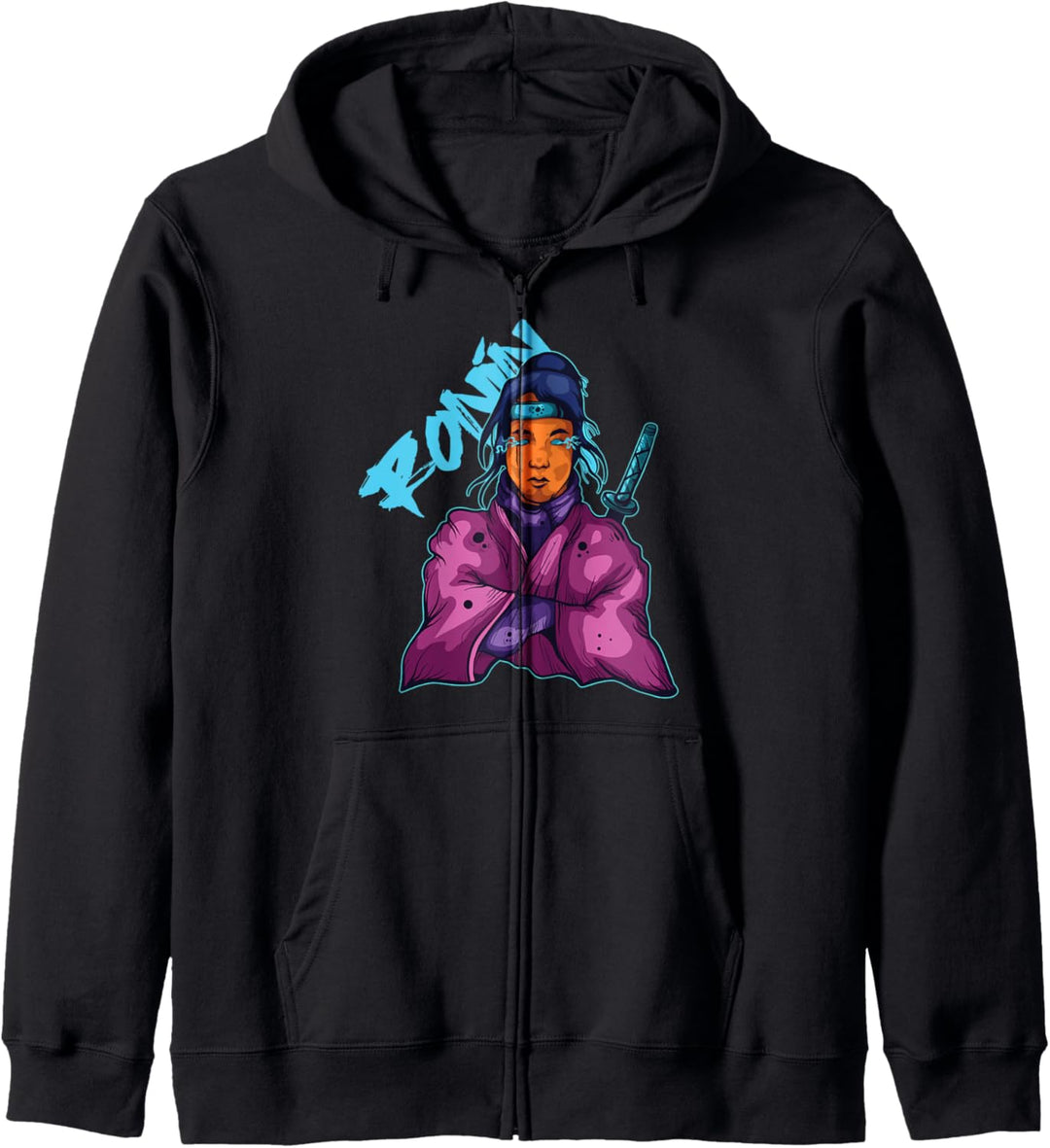 Anime Japanisch Samurai-Krieger Kapuzenjacke