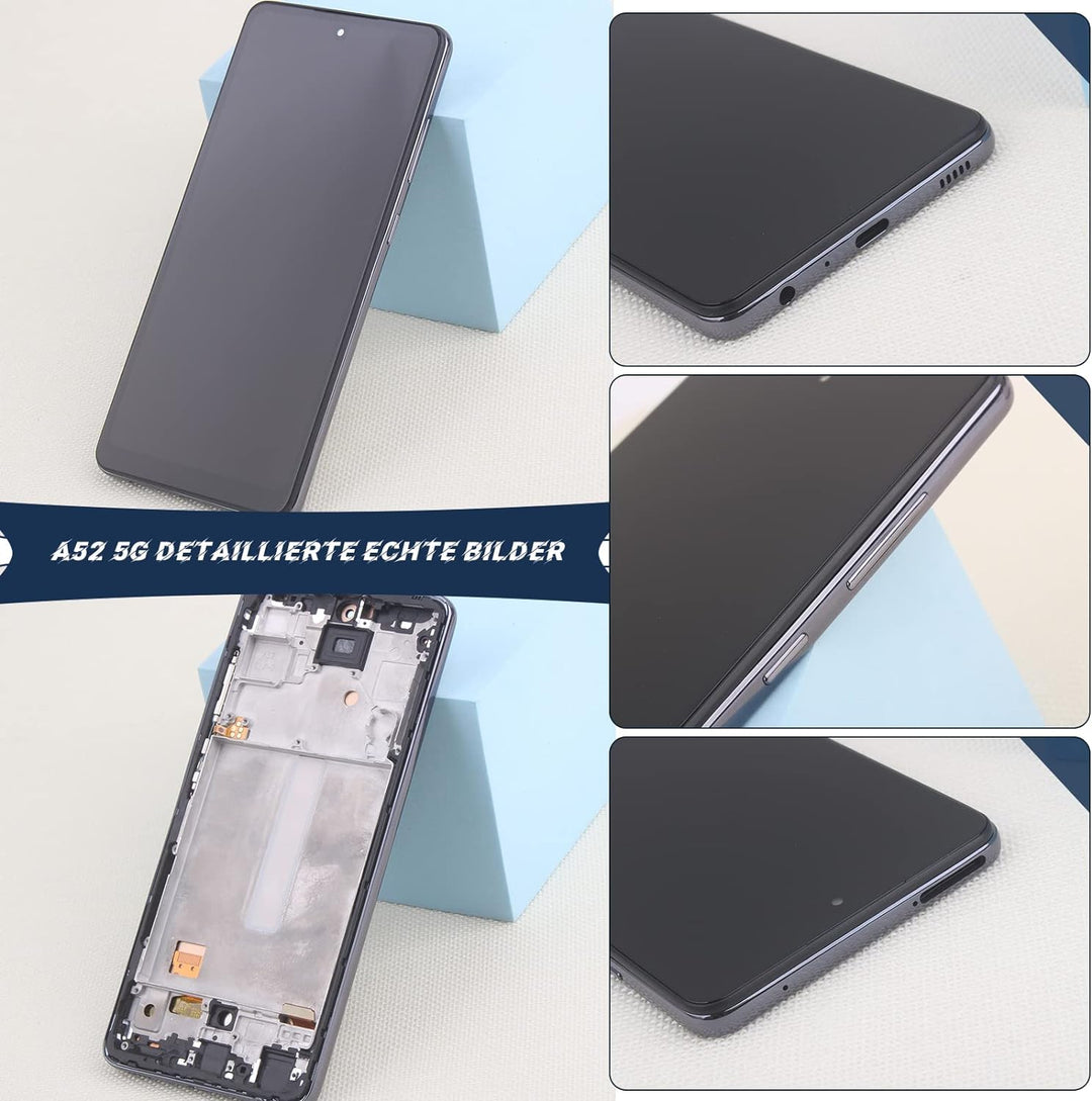 RongZy Kompatibel mit Samsung Galaxy A52 5G A526B A526W A526U Ersatz Bildschirm LCD Display und Touc
