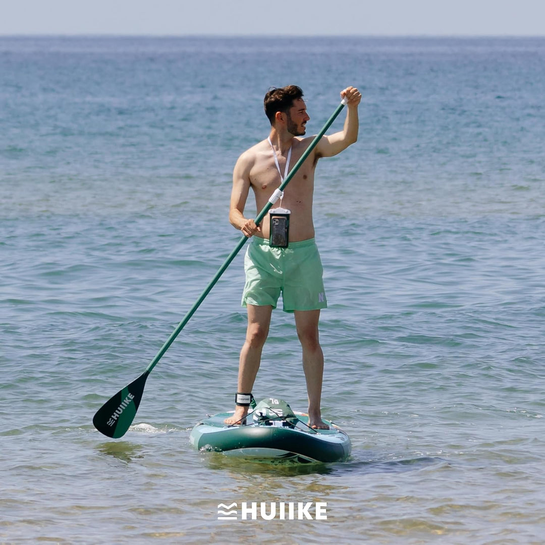 HUIIKE Stand Up Paddling Board mit Zubehör, Paddel, Finnen, Pumpe. Paddle Sup Board Aufblasbar Hohe