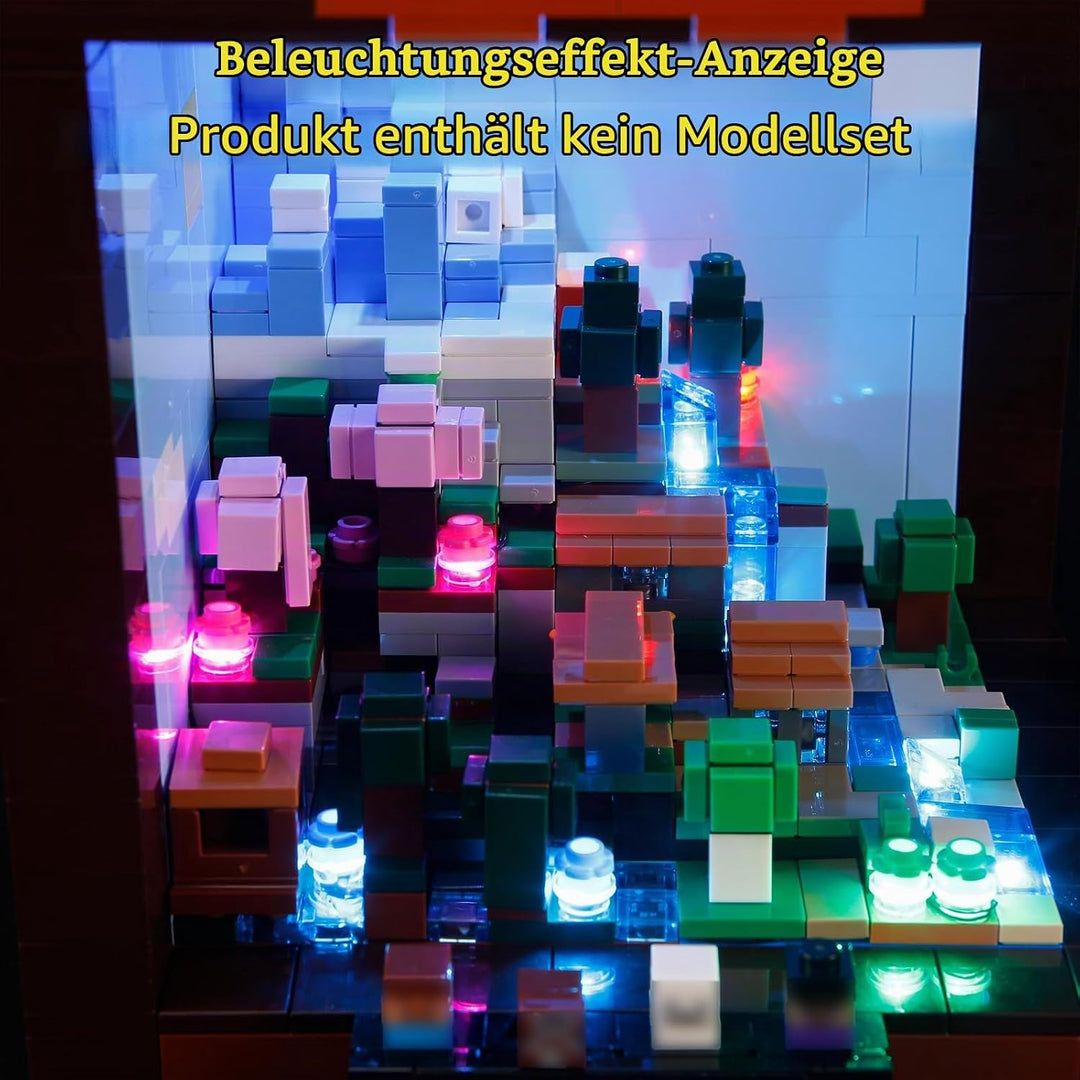 GEAMENT LED Licht-Set Kompatibel mit Lego Minecraft Die Werkbank (The Crafting Table) 21265 Baustein
