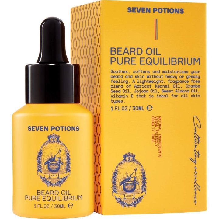 Seven Potions Premium-Bartöl für Männer - Jojobaöl-Bartweichmacher zur Pflege von Haut, Haar und geg