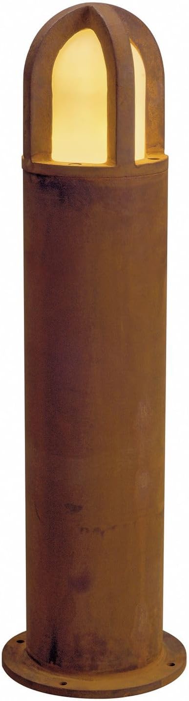 SLV 229432 Rusty Cone 70 Pollerleuchte, E27, Eisen Gerostet, 15 x 15 x 70 cm Pollerleuchte Cone 70cm