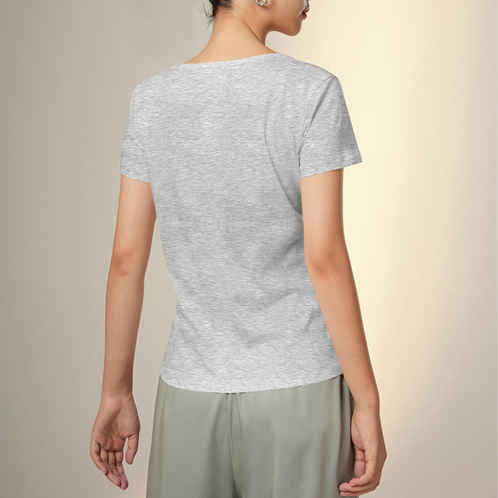 LiKing Damen T-Shirt Baumwolle Kurzarm Basic Sommer Rundhals T-Shirts Oberteile Top Bluse 1/3er Pack