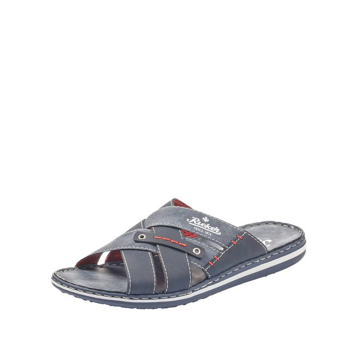 Rieker Herren 21099 Pantoletten 41 EU Blau, 41 EU Blau