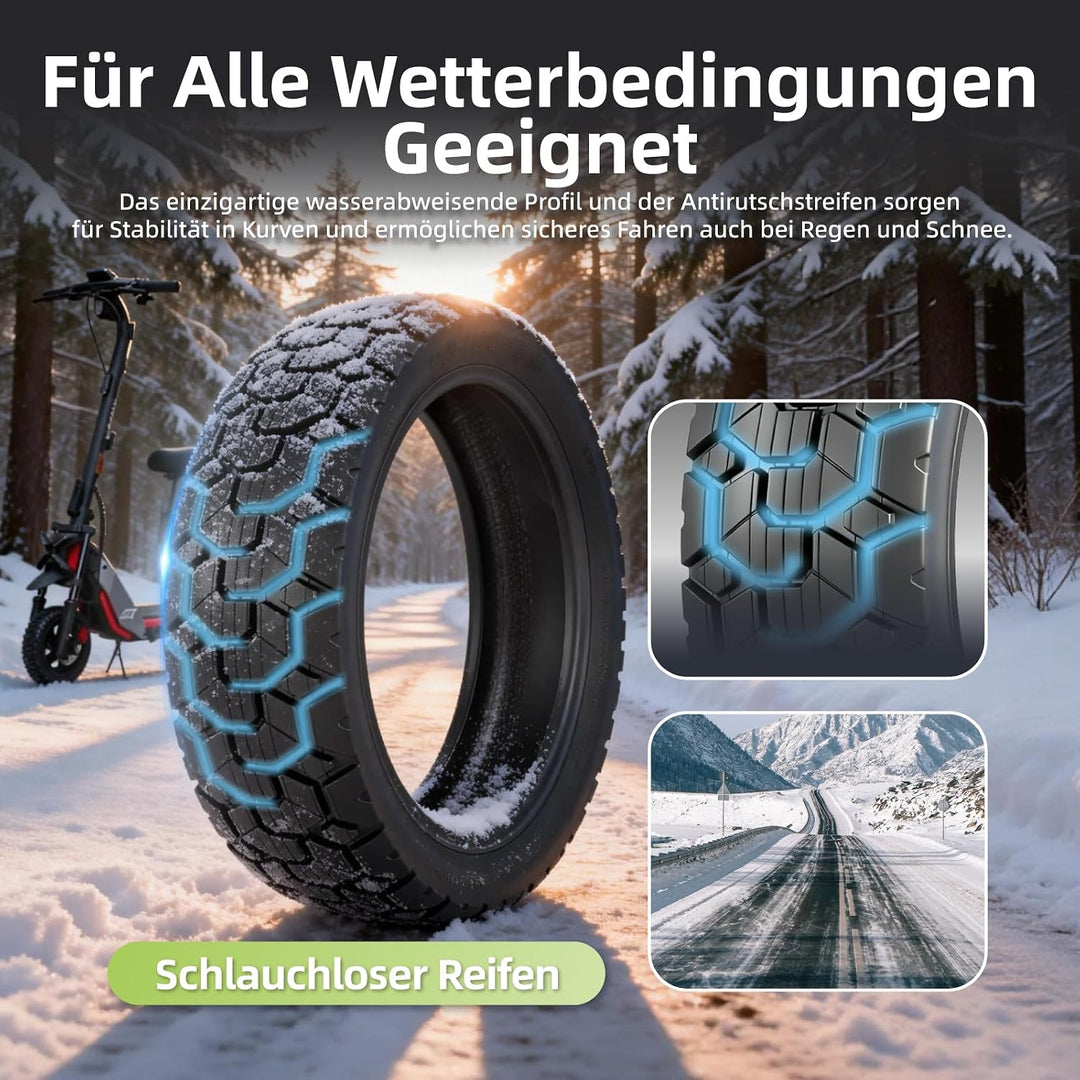 70/60-7,5 Ersatzreifen für Segway Ninebot ZT3 / ZT3 Pro Elektroroller 11 Zoll Reifen Tubeless Schlau