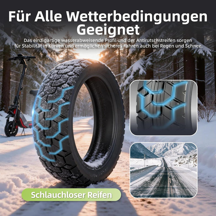 70/60-7,5 Ersatzreifen für Segway Ninebot ZT3 / ZT3 Pro Elektroroller 11 Zoll Reifen Tubeless Schlau