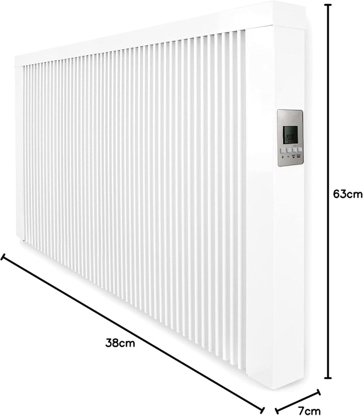 anapont Premium Elektroheizung mit W-Lan Appsteuerung - Elektroheizkörper mit Speicherstein Schamott
