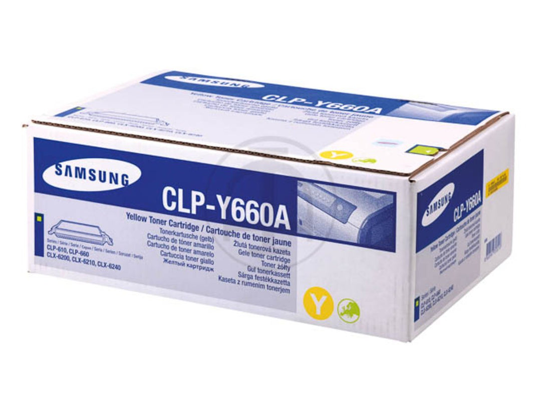 Samsung CLP-607 N (CLP-Y 660 A/ELS) - original - Toner gelb - 2.000 Seiten