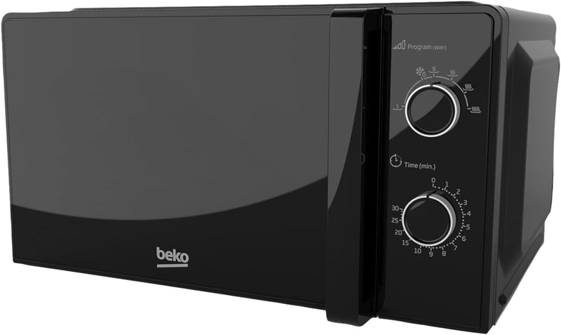 Beko MOC20100BFB Mikrowelle Solo 20 Liter, 700 W, Timer max. 30 min, 5 Stufen, Auftau- und Aufwärmfu