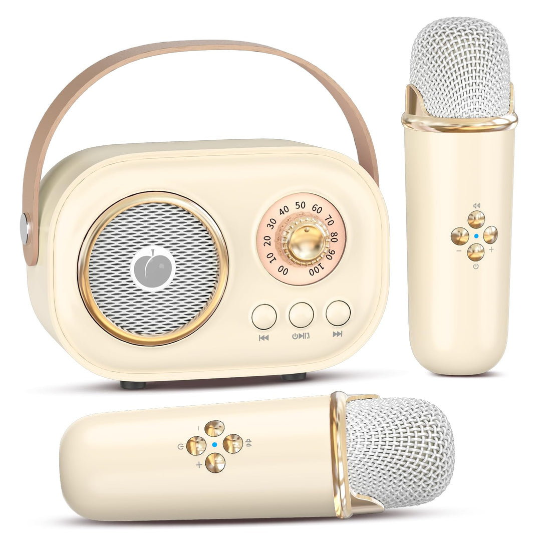 Heetipuk C20 Karaoke Machine for Kids-Yellow