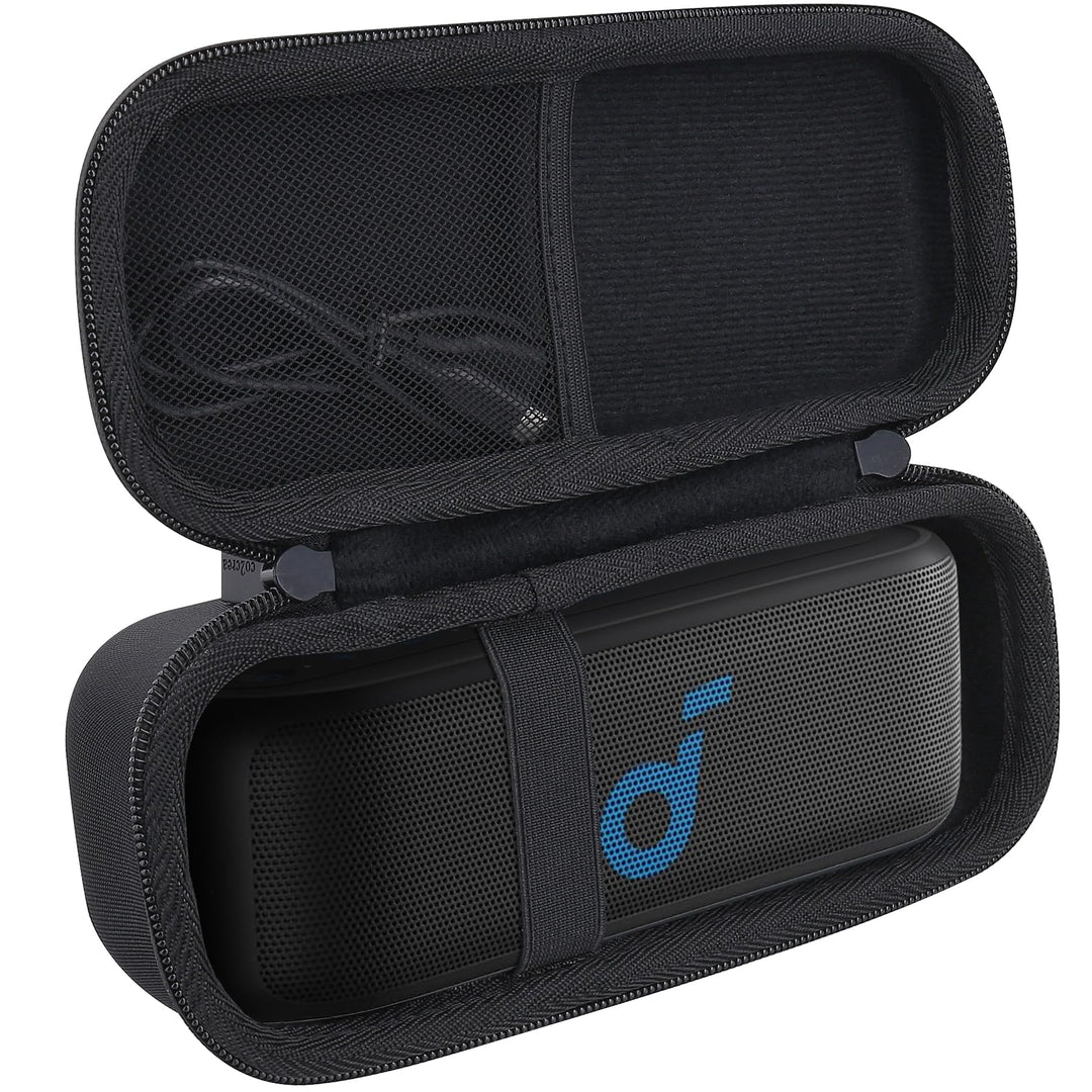 co2CREA Harte Tragetasche Etui Tasche für Soundcore Select 3 / Select 2S / Motion 100 Tragbarer Blue