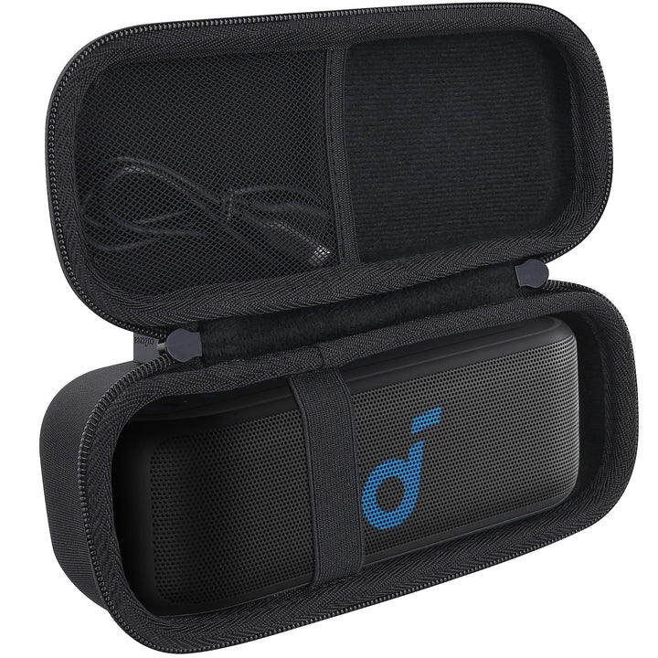co2CREA Harte Tragetasche Etui Tasche für Soundcore Select 3 / Select 2S / Motion 100 Tragbarer Blue