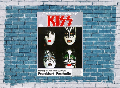 KISS - Creatures of Night, Frankfurt 1980 » Konzertplakat/Premium Poster | Live Konzert Veranstaltun